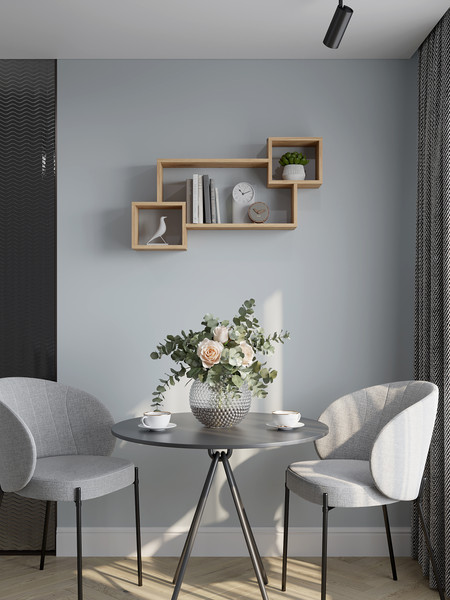 Изображение товара Полка Горизонт Мебель Лайт мини (золотой)