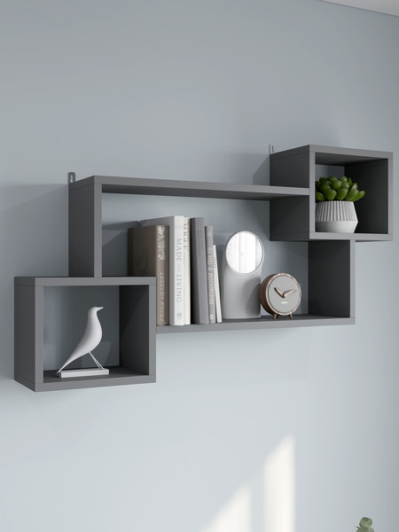 Изображение товара Полка Горизонт Мебель Лайт мини (серый)