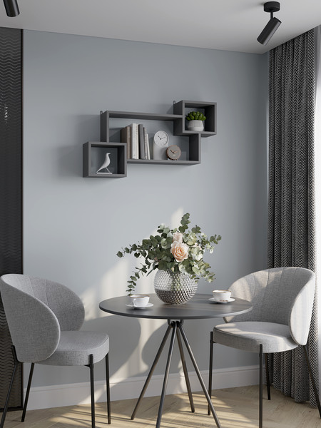 Изображение товара Полка Горизонт Мебель Лайт мини (серый)