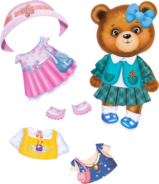 Изображение товара Развивающая игра Десятое королевство Одевашки. Модная девчонка. Мишка-малышка / 05725