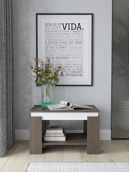 Изображение товара Журнальный столик Горизонт Мебель Квадро 3 (венге/белый)