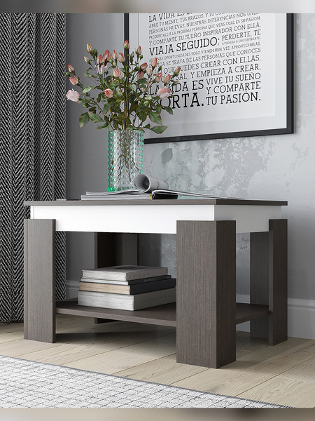 Изображение товара Журнальный столик Горизонт Мебель Квадро 3 (венге/белый)