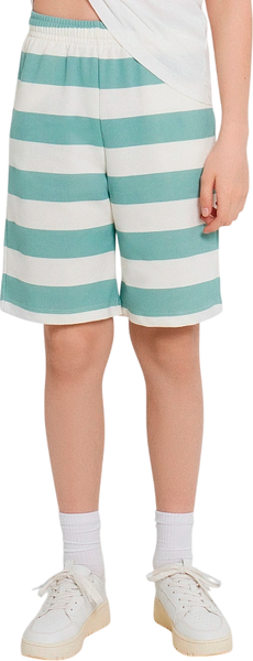 Изображение товара Шорты детские Mark Formelle 133341 (р.122-60, шалфейно-молочная полоска)