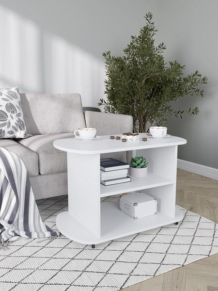 Изображение товара Журнальный столик Горизонт Мебель Marco 1 (белый)