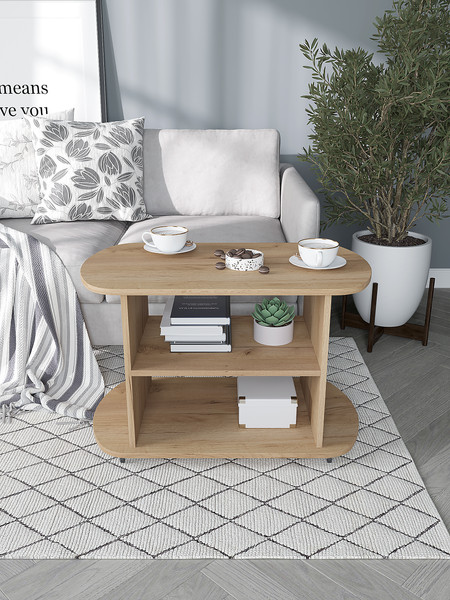 Изображение товара Журнальный столик Горизонт Мебель Marco 1 (дуб золотой крафт)