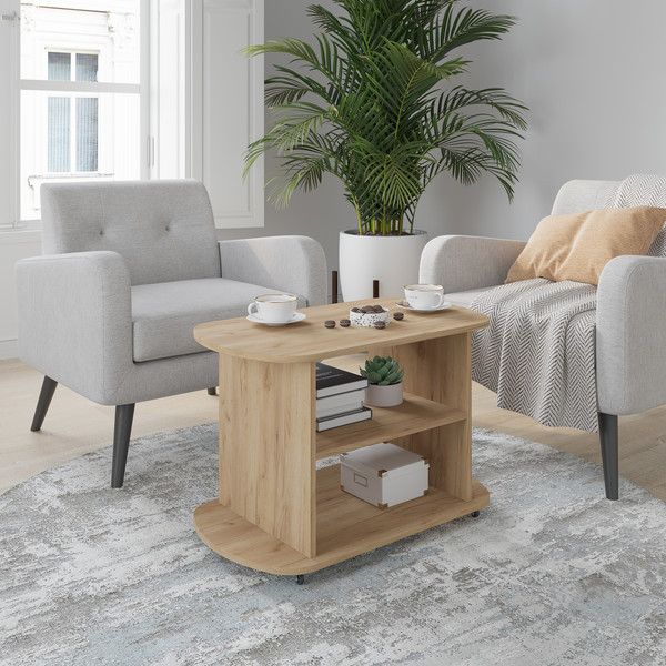 Изображение товара Журнальный столик Горизонт Мебель Marco 1 (дуб золотой крафт)