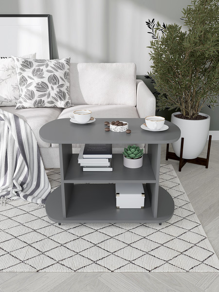 Изображение товара Журнальный столик Горизонт Мебель Marco 1 (серый графит)