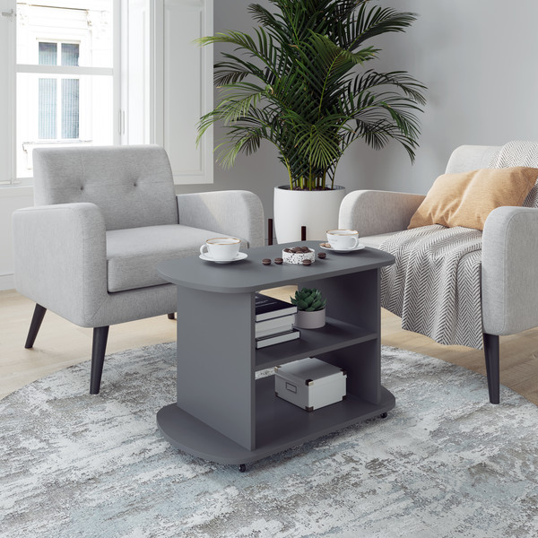 Изображение товара Журнальный столик Горизонт Мебель Marco 1 (серый графит)