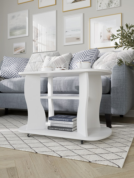 Изображение товара Журнальный столик Горизонт Мебель Marco 2 (белый)