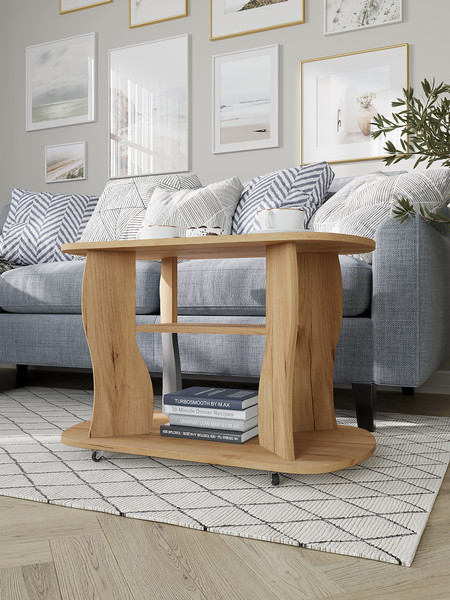 Изображение товара Журнальный столик Горизонт Мебель Marco 2 (дуб золотой крафт)