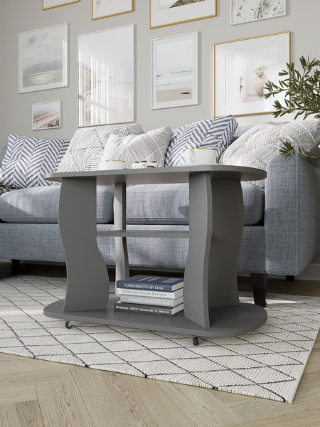 Изображение товара Журнальный столик Горизонт Мебель Marco 2 (серый графит)