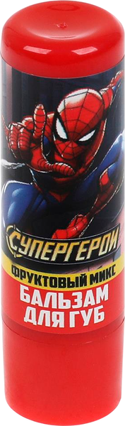 Изображение товара Бальзам для губ детский Заботливая мама Супергерои / 116124-SH (3.34г, фруктовый микс)