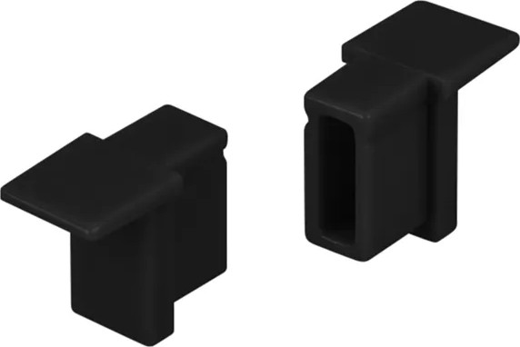 Изображение товара Заглушка для профиля Arlight SL-MINI-6-H9 BLACK глухая / 044088