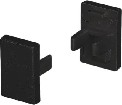 Изображение товара Заглушка для профиля Arlight SL-MINI-8-H12 BLACK глухая / 037505
