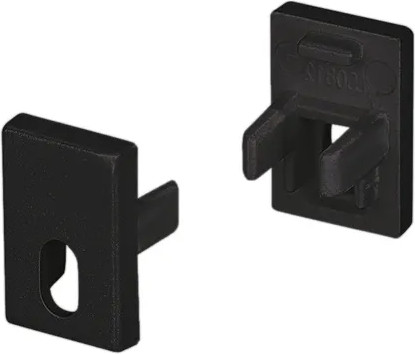 Изображение товара Заглушка для профиля Arlight SL-MINI-8-H12 BLACK с отверстием / 037506