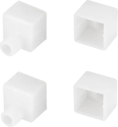 Изображение товара Заглушка для профиля Arlight WPH-FLEX-1616 WHITE с отверстием / 040863