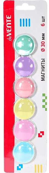 Изображение товара Набор магнитов deVente Pastel / 6021102 (6шт)