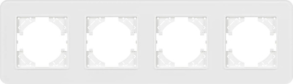 Изображение товара Рамка для выключателей и розеток Arlight FRM-OMALI-SFGS-4-WH / 049716