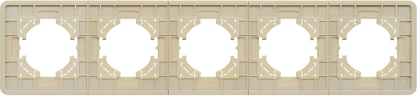 Изображение товара Рамка для выключателей и розеток Arlight FRM-OMALI-SFGS-5-GD / 049723