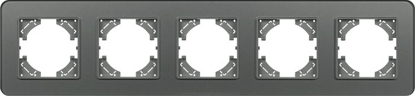 Изображение товара Рамка для выключателей и розеток Arlight FRM-OMALI-SFGS-5-GR / 049722