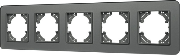 Изображение товара Рамка для выключателей и розеток Arlight FRM-OMALI-SFGS-5-GR / 049722