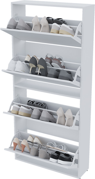 Изображение товара Тумба для обуви Горизонт Мебель Квартет (белый)