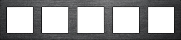 Изображение товара Рамка для выключателей и розеток Arlight FRM-PRESTO-ALS-5-BK / 043865