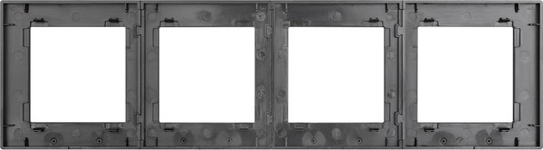 Изображение товара Рамка для выключателей и розеток Arlight FRM-PRESTO-ALS-4-BK / 043862