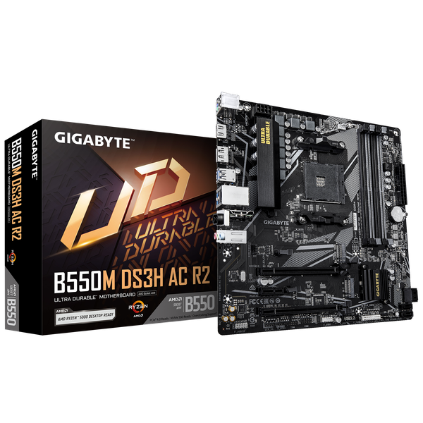 Изображение товара Материнская плата Gigabyte B550M DS3H AC R2 rev. 1.0