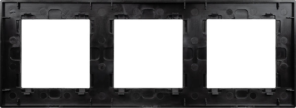 Изображение товара Рамка для выключателей и розеток Arlight FRM-PRESTO-ALS-3-BK / 043857