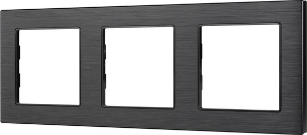Изображение товара Рамка для выключателей и розеток Arlight FRM-PRESTO-ALS-3-BK / 043857