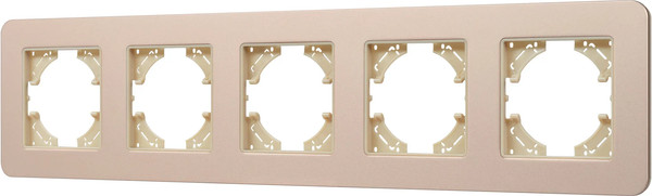 Изображение товара Рамка для выключателей и розеток Arlight FRM-AKIRY-SFAL-5-GD / 049748