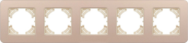 Изображение товара Рамка для выключателей и розеток Arlight FRM-AKIRY-SFAL-5-GD / 049748