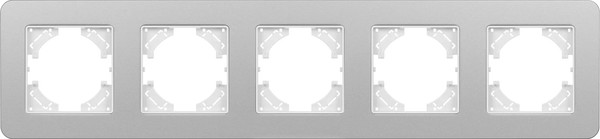 Изображение товара Рамка для выключателей и розеток Arlight FRM-AKIRY-SFAL-5-SR / 049746