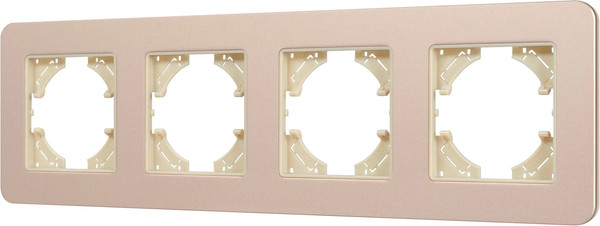 Изображение товара Рамка для выключателей и розеток Arlight FRM-AKIRY-SFAL-4-GD / 049745