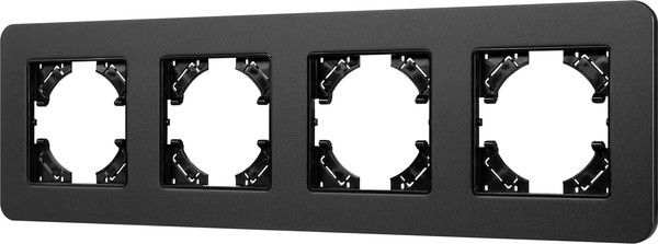 Изображение товара Рамка для выключателей и розеток Arlight FRM-AKIRY-SFAL-4-BK / 049744