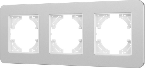 Изображение товара Рамка для выключателей и розеток Arlight FRM-AKIRY-SFAL-3-SR / 049740