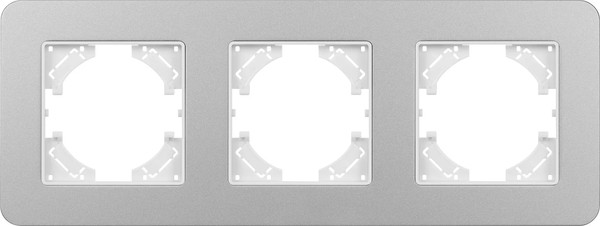 Изображение товара Рамка для выключателей и розеток Arlight FRM-AKIRY-SFAL-3-SR / 049740