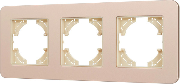 Изображение товара Рамка для выключателей и розеток Arlight FRM-AKIRY-SFAL-3-GD / 049742