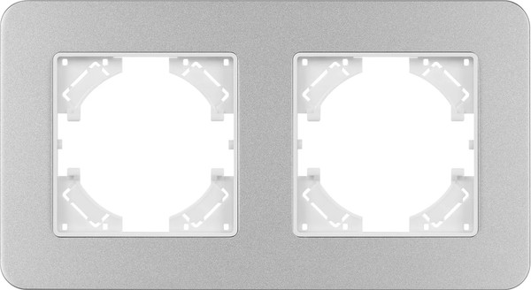 Изображение товара Рамка для выключателей и розеток Arlight FRM-AKIRY-SFAL-2-SR / 049737