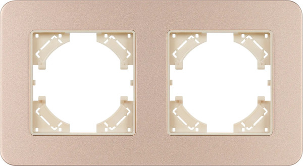 Изображение товара Рамка для выключателей и розеток Arlight FRM-AKIRY-SFAL-2-GD / 049739