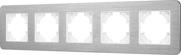 Изображение товара Рамка для выключателей и розеток Arlight FRM-AKIRY-AL-5-SR / 049734