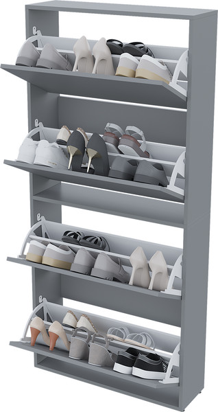 Изображение товара Тумба для обуви Горизонт Мебель Квартет (графит)