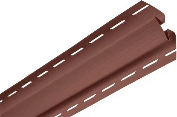 Изображение товара Угол для сайдинга Альта-профиль Внутренний Т-13 (3м, красно-коричневый)