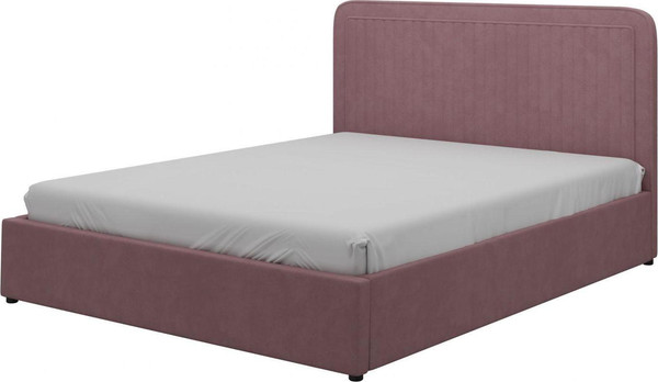 Изображение товара Двуспальная кровать Bravo Мебель Луиза 160х200 без ПМ Стандарт 1 вариант (светлая малина)