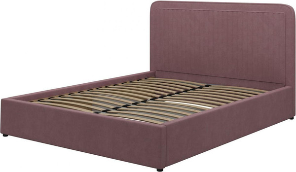Изображение товара Двуспальная кровать Bravo Мебель Луиза 160х200 без ПМ Стандарт 1 вариант (светлая малина)
