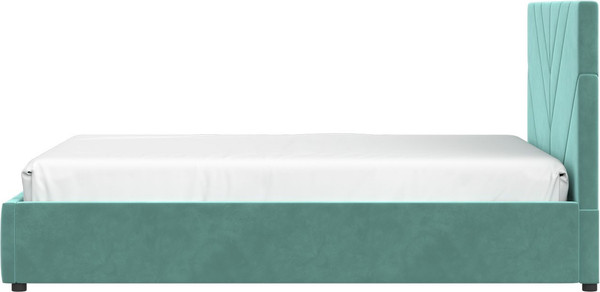 Изображение товара Полуторная кровать Bravo Мебель Нельсон 120х200 с ПМ Стандарт 4 вариант (бирюза, линия)