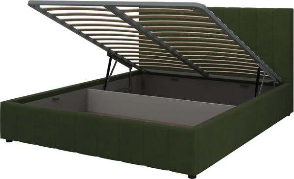 Изображение товара Полуторная кровать Bravo Мебель Нельсон 120х200 с ПМ Стандарт 1 вариант (тростниковый вертикаль)