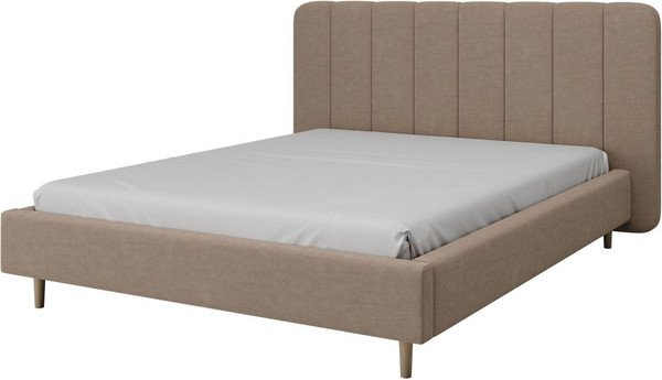 Изображение товара Двуспальная кровать Bravo Мебель Рино 160х200 без ПМ Стандарт 5 вариант (песчаный)