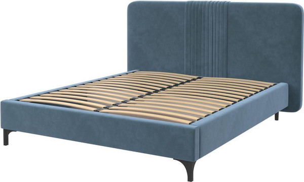 Изображение товара Двуспальная кровать Bravo Мебель Стелла-1 160х200 без ПМ Стандарт 2 вариант (джинс)